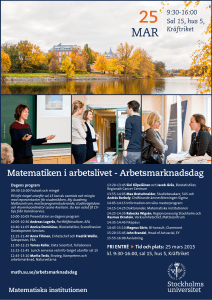 Matematiken i arbetslivet - Arbetsmarknadsdag