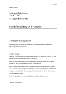 201617SD309 Gårdsförsäljning av livsmedel