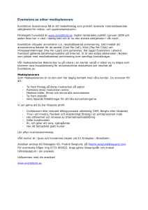 Eventstore.se söker medieplanerare