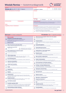 Wieslab Remiss — Autoimmundiagnostik
