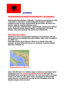 modersmålsundervisningen i albanska