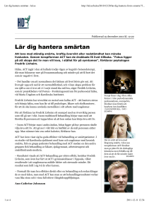 Lär dig hantera smärtan - hd.se