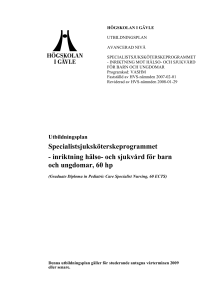 1 Övergripande uppläggning