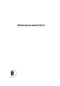 Militärhistorisk tidskrift 2015:1