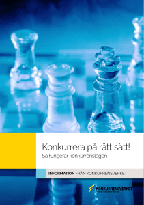 Konkurrera på rätt sätt!