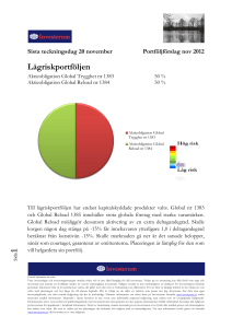 1 Lågriskportföljen