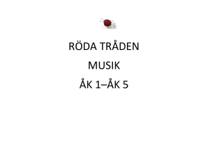 RÖDA TRÅDEN MUSIK ÅK 1–ÅK 5