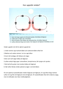 Hur uppstår vindar?