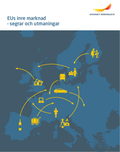 EUs inre marknad - segrar och utmaningar
