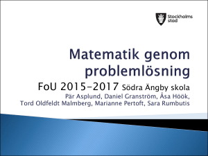 Matematik genom problemlösning