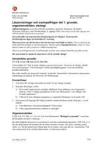 läsanvisningar för tentamen, biologi