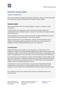 Policy för sociala medier