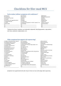 Checklista - MCS Sweden