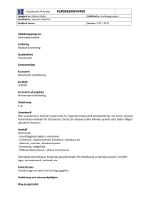 Matematisk modellering