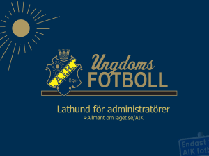 Allmänt om laget.se