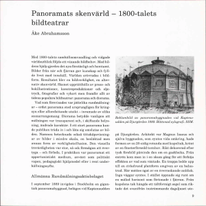 Panoramats skenvarld - 1800