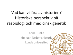 Vad kan vi lära av historien? Historiska perspektiv på