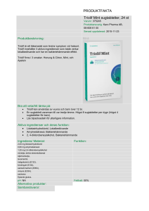 PRODUKTFAKTA Triolif Mint sugtabletter, 24 st