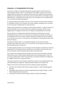 Integration en framgangsfaktor for Sverige 140603