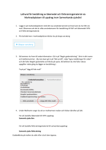 Lathund för beställning av läkemedel och förbrukningsmaterial via