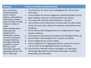 Begrepp: Teorier/modeller/problemlösning