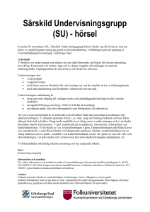 hörsel - Folkuniversitetet