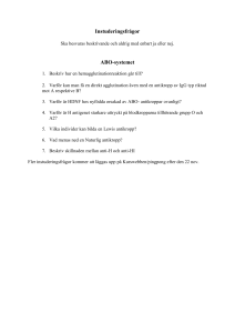 Instuderingsfrågor Ska besvaras beskrivande och aldrig med enbart