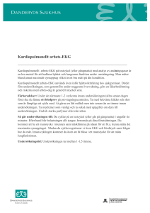 Kardiopulmonellt arbets-EKG