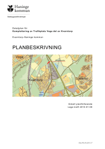 planbeskrivning - Haninge kommun