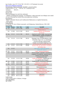 Kurs PM - Karlstads universitet