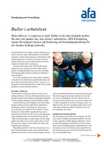 Buller i arbetslivet