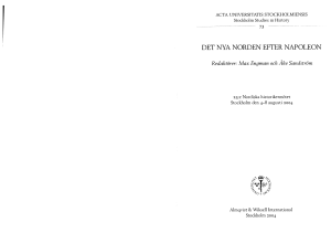 det nya norden efter napoleon