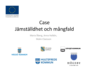 Jämställdhet och mångfald Nässjö