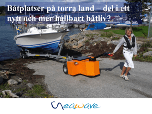 Båtplatser på torra land – del i ett nytt och mer hållbart båtliv?
