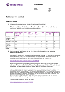 Instruktioner TeliaSonera SSL