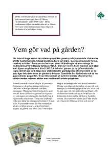 Vem gör vad på gården? - Lantbrukarnas Riksförbund