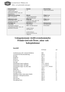 Primärvård och öron - Landstinget Sörmland