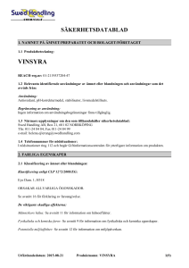vinsyra - Swed Handling