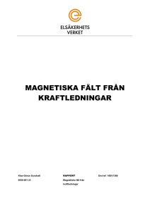 magnetiska fält från kraftledningar