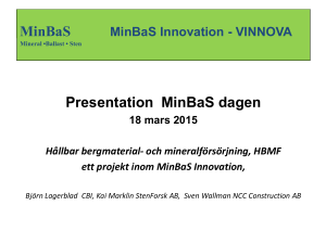 Hållbar material- och mineralförsörjning