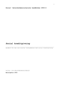 Social kreditgivning
