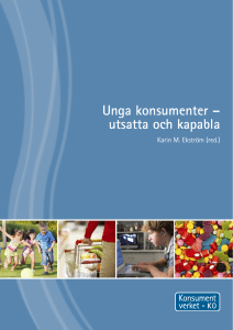 Unga konsumenter – utsatta och kapabla