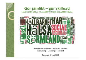 Gör jämlikt – gör skillnad
