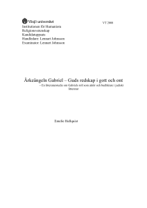 Ärkeängeln Gabriel – Guds redskap i gott och ont