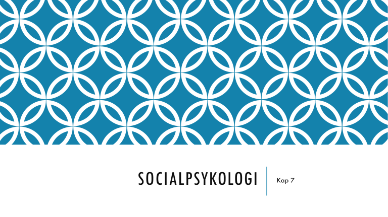 Socialpsykologi