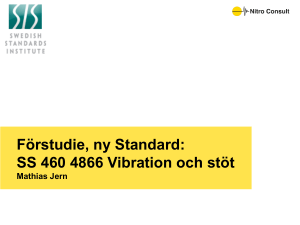 Ny Standard: SS 460 4866 Vibration och stöt