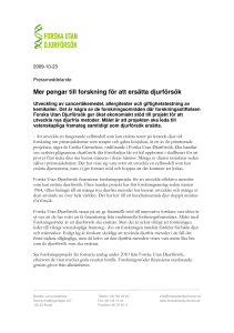 Mer pengar till forskning för att ersätta djurförsök