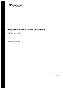 Personer med schizofreni och arbete