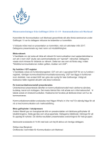 Kommunikation och Marknad