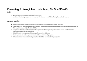 Planering i biologi åk 4